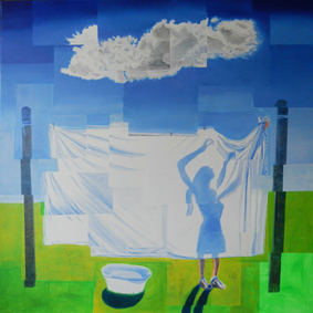sky, cloud, bed