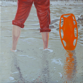 Rescue, buoy, legs, life guard