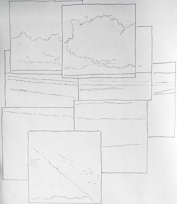 moments, scetch, sea of clouds