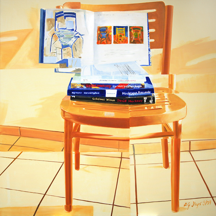 the third secret, Hockney, wodden chair books