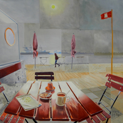 port, coffee, flag, beach, pearl, hans-gerhard meyer meyers-art